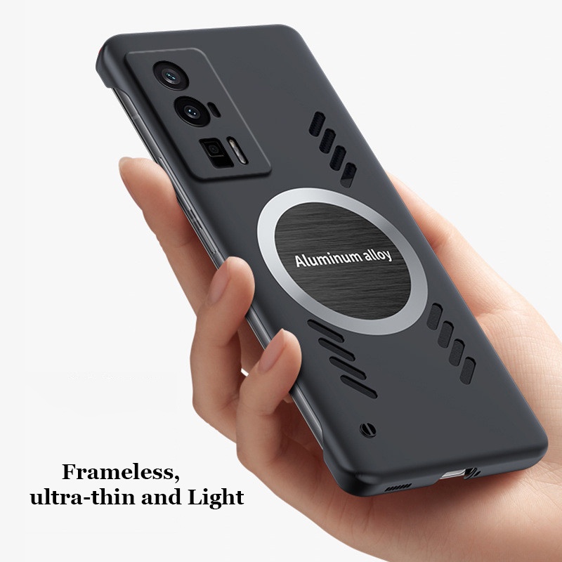 Ốp Điện Thoại Nam Châm Tản Nhiệt Không Khung Cho Xiaomi Redmi K50 K50i K60 K60E K40 Ultra Pro