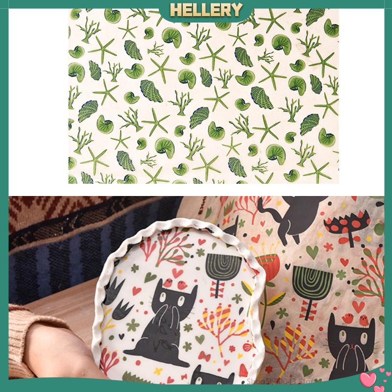 Miếng Dán Decal Bằng Gốm Tráng Men Họa Tiết Hoa