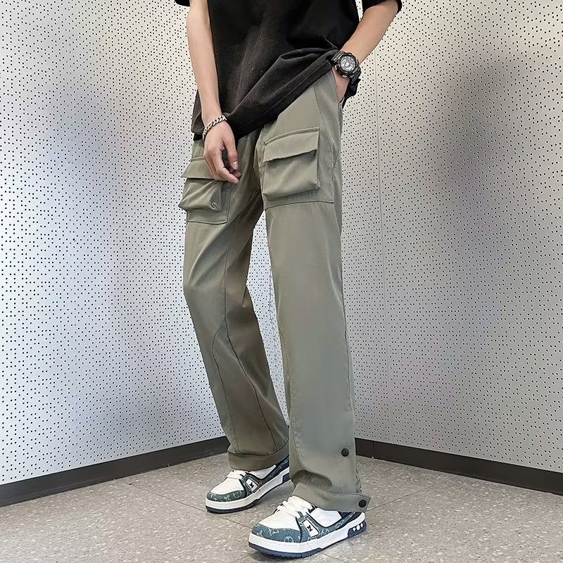 Quần Dài Ống Rộng Phong Cách Đường Phố Thời Trang Mùa Hè Cho Nam