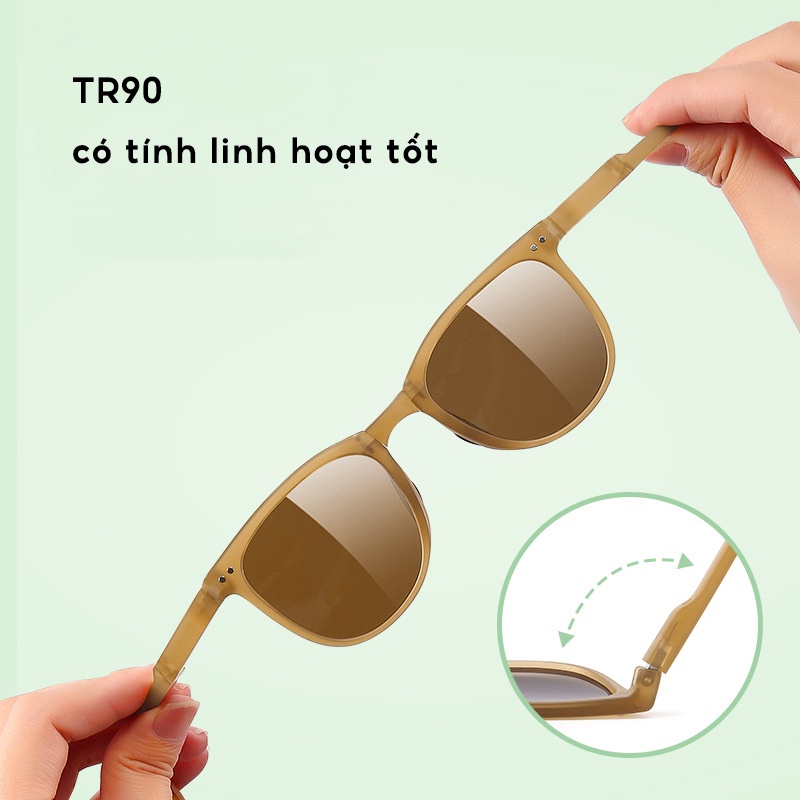 Charmray Kính Mát Phân Cực Chống Tia Uv400 Thời Trang Cho Bé TR90