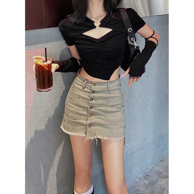 Áo baby tee Thun croptop Tay Ngắn Hở Rốn Dáng Ôm Phong Cách Harajuku Thời Trang Mùa Hè Hàng Mới Dành Cho Bạn Nữ