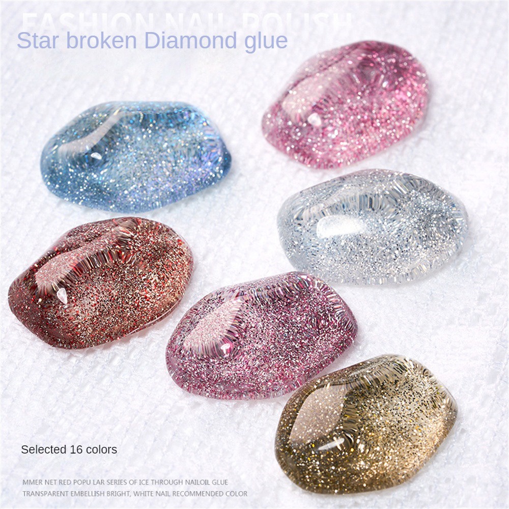 Keo Dán Móng Tay Họa Tiết Bầu Trời Sao Lấp Lánh 2023