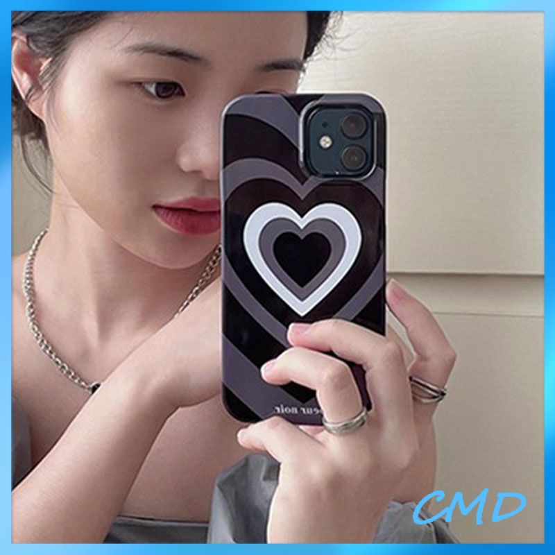 Ốp lưng iphone Điện Thoại Tiểu chúng thời thượng, tình yêu đen, vỏ điện thoại chống rơi, vỏ mềm silica gel Cho Iphone 6 / 6S / 6splus / se / 7 / 7plus / 8 / 8plus / X / xs / xsmax / 11 / 12 / 13 / 14 / Plus / Pro / Pro Max-526