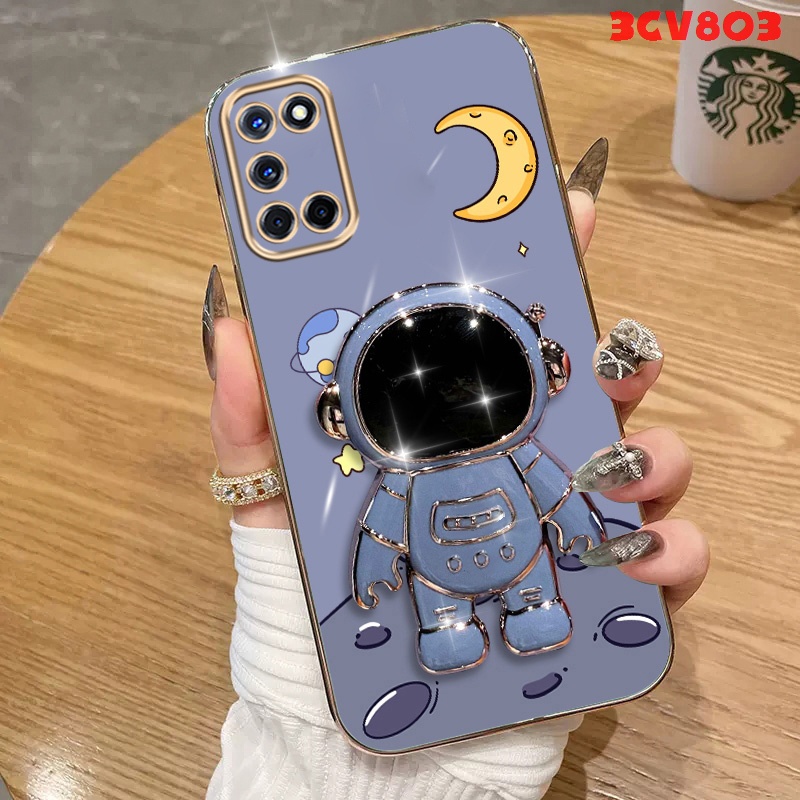 Ốp lưng OPPO A92 OPPO A52 A74 5G Ốp Điện Thoại Silicon Mềm Mạ Điện Chống Sốc DDYZJ04 Cho OPPO A92 OPPO A52 A74 5G viền vuông cute