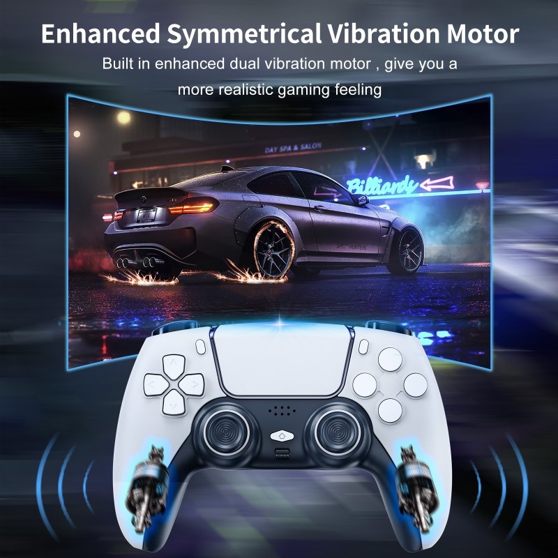 Tay cầm chơi game fifa onIine P4 Plus T411 không dây bluetooth và có dây cần 360 có rung chơi pc,laptop,dt,ps4