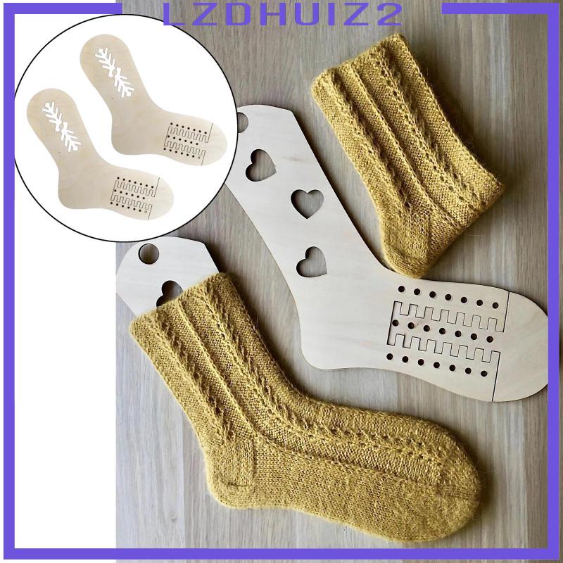 Bộ 4 Dụng Cụ Hỗ Trợ Đan Vớ Bằng Gỗ Tiện Dụng