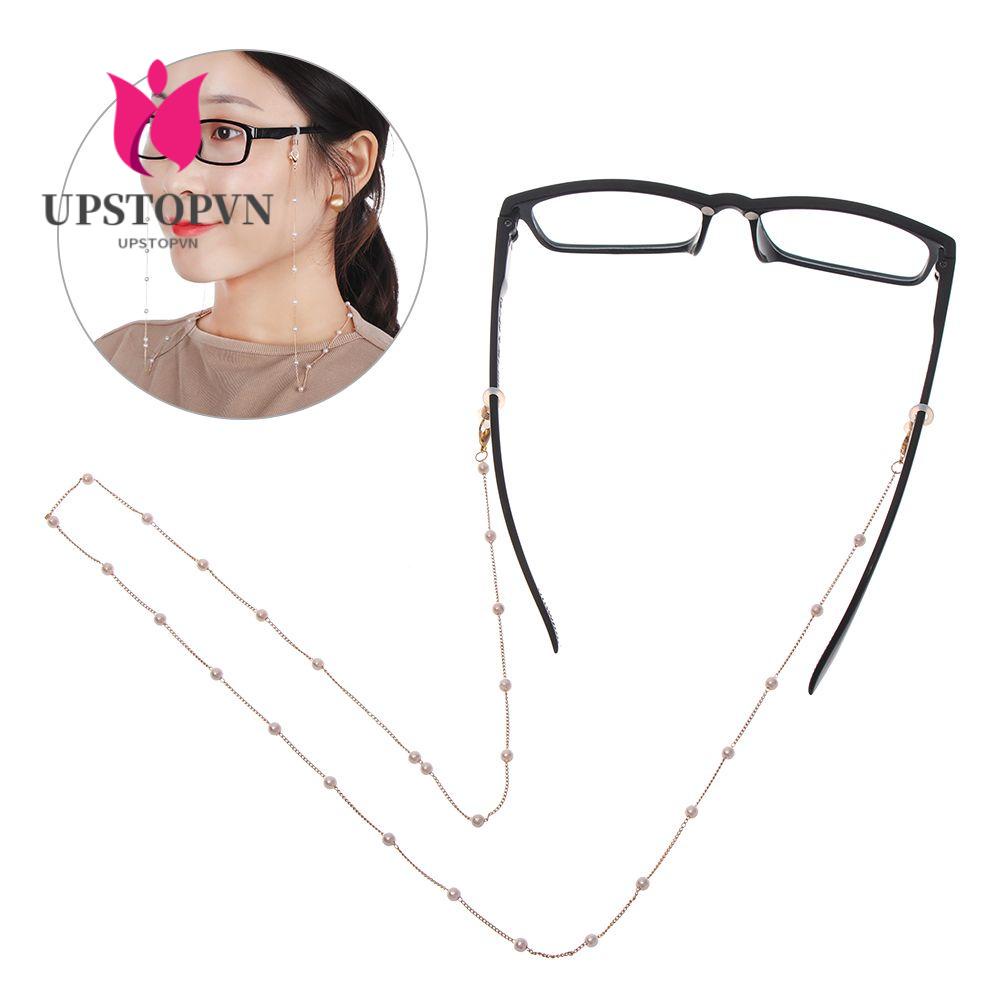 Dây Đeo Mắt Kính Đính Hạt Kim Loại Thời Trang