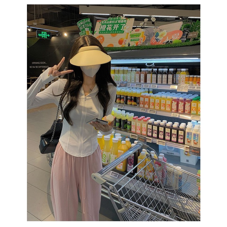 Áo Khoác Chống Nắng Và Tia UV Bằng Lụa Lạnh Mỏng Nhẹ Thoáng Khí Thời Trang Mùa Hè Cho Nữ