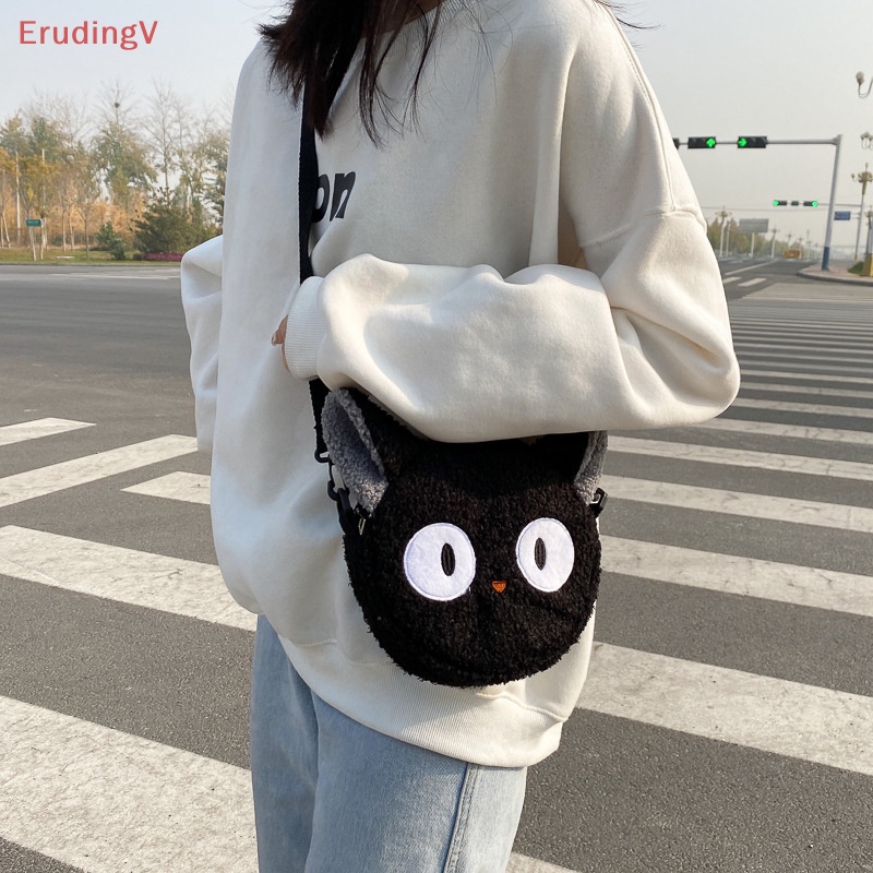 Túi Đeo Chéo Đựng Tiền Xu Mini Hình Chú Cừu Nhồi Bông Mềm Mại Dễ Thương Cho Bạn Gái