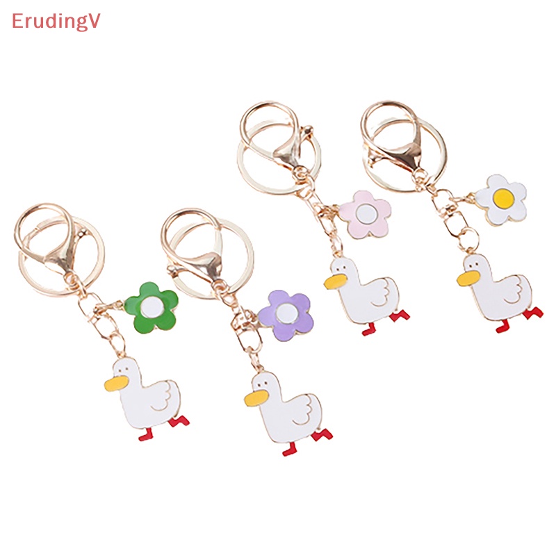 [ErudingV] Móc Chìa Khóa / Ba Lô / Túi Xách Trang Trí Hình Vịt Hoạt Hình Dễ Thương [Mới]