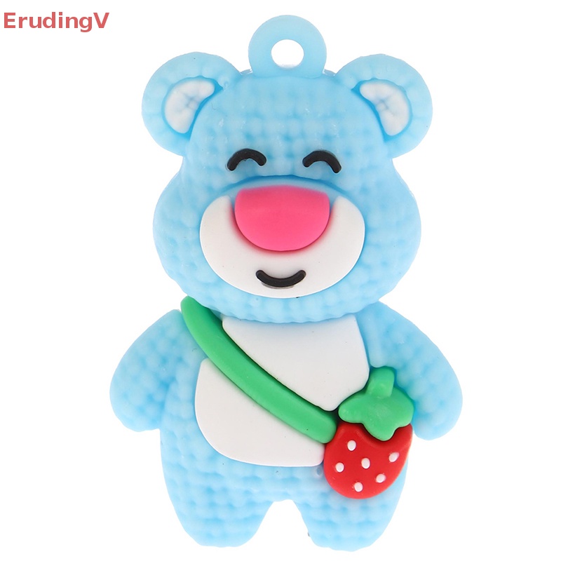 [ErudingV] 1 Móc Khóa / Móc Khóa Hình Gấu / Dâu Tây Hoạt Hình DIY Trang Trí Bàn Làm Việc [Mới]