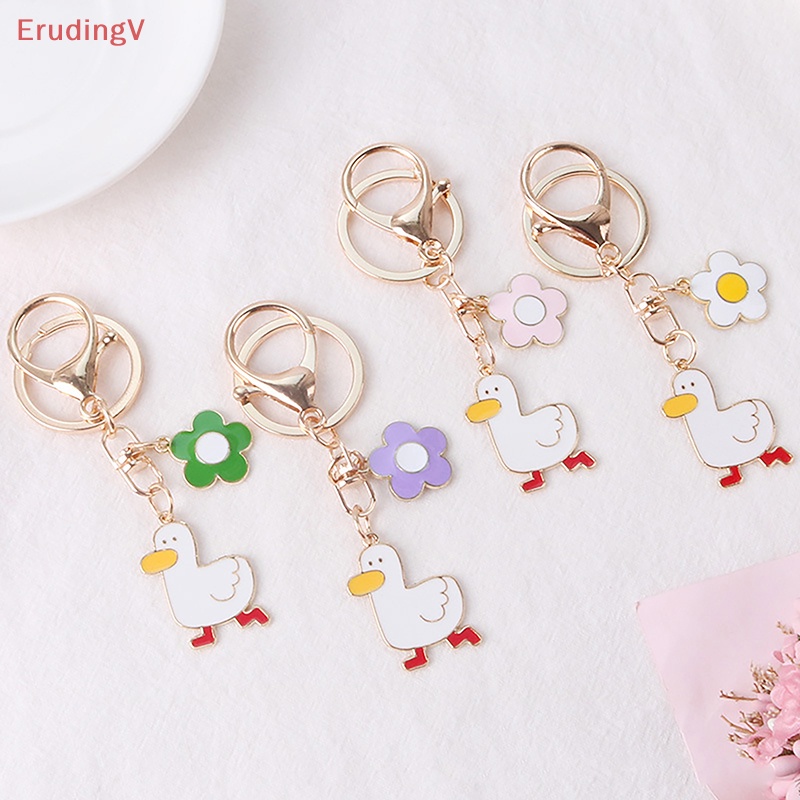 [ErudingV] Móc Chìa Khóa / Ba Lô / Túi Xách Trang Trí Hình Vịt Hoạt Hình Dễ Thương [Mới]