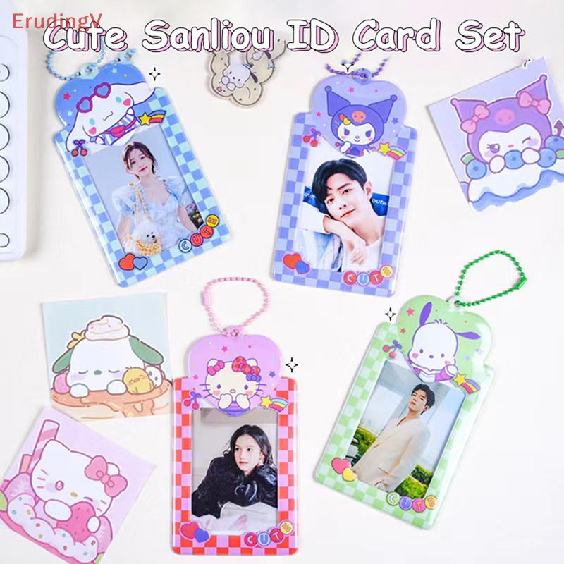 Bộ Album Đựng Thẻ Id / Móc Khóa / Thẻ Ngân Hàng Hình Thỏ Kuromi Cinnamoroll Melody Dễ Thương