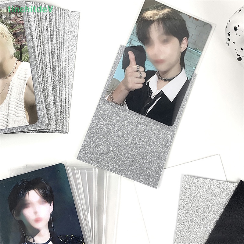 Set 10 / 50 Túi Đựng Thẻ Trong Suốt Lấp Lánh