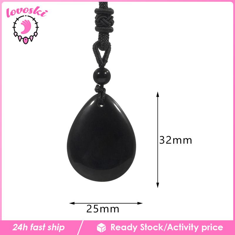 Vòng cổ Mặt Đá Hình Giọt Nước Unisex