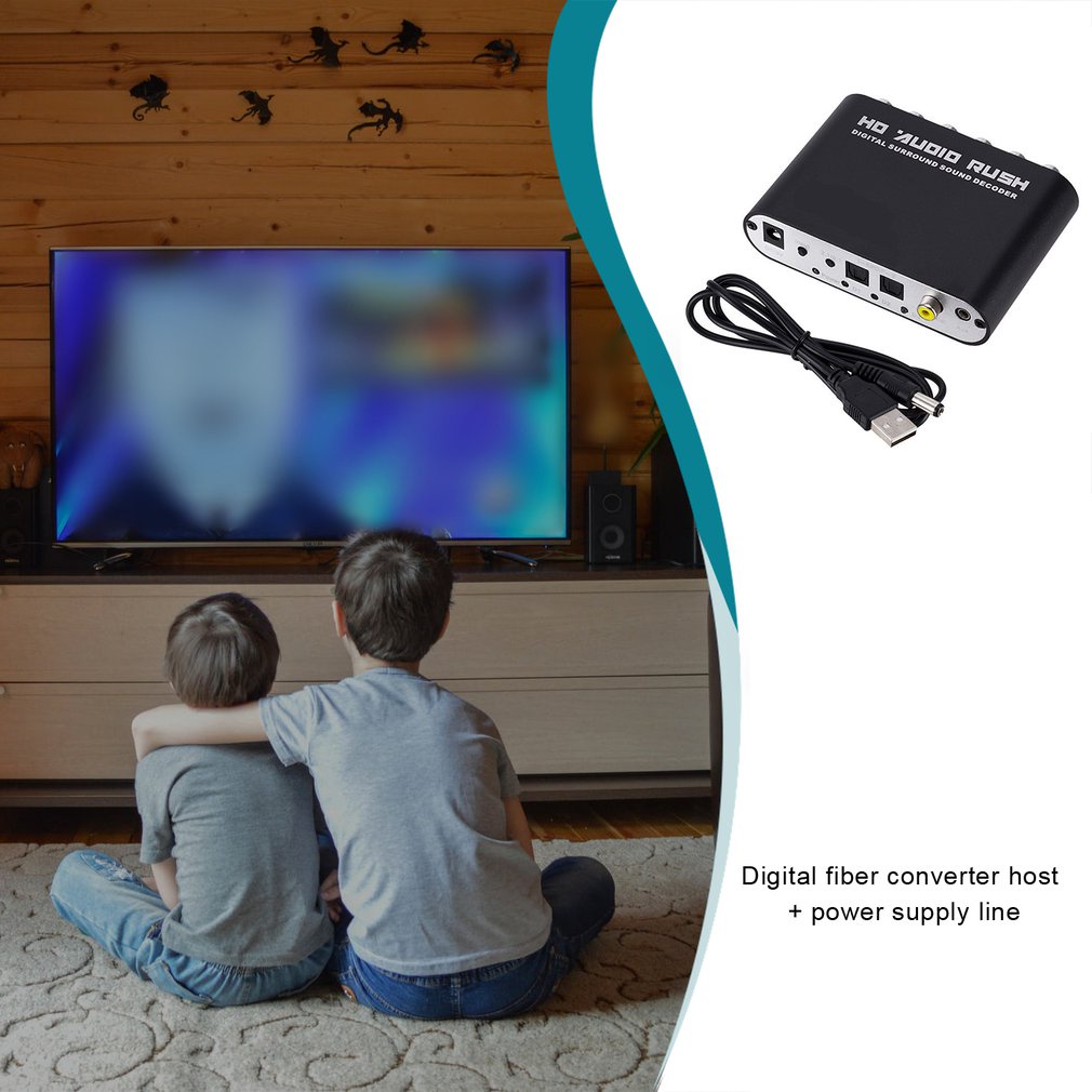 Sound Decoder Audio Decoders Digital Converter Optical Spdif Coaxial To 5.1Chog Converters [Q/6]