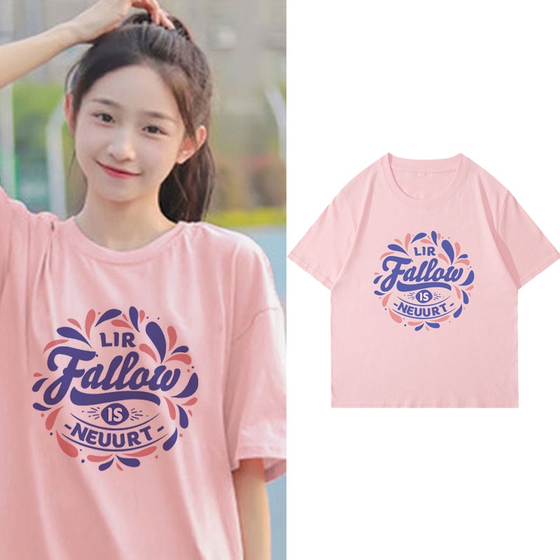 NRVP Áo Thun 100% Cotton Tay Ngắn Phong Cách Hàn Quốc Mới