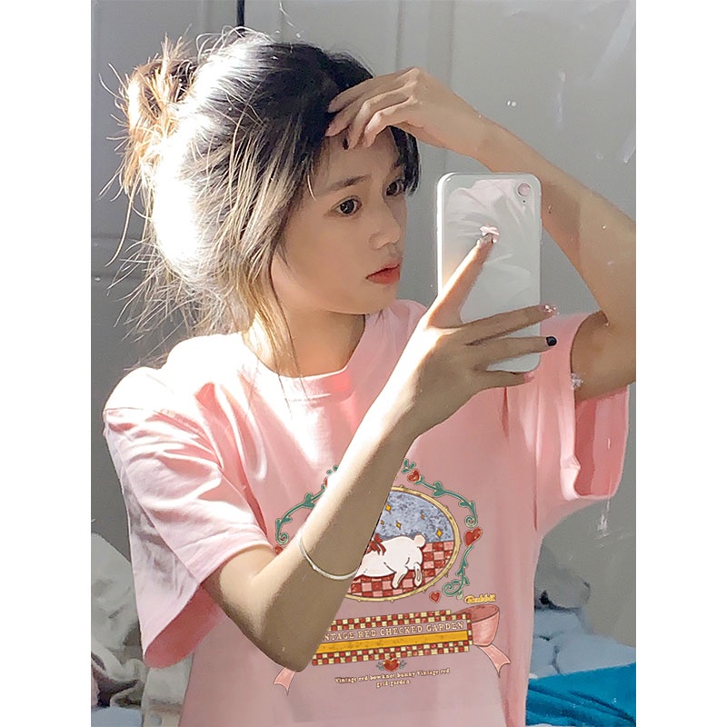 NRVP Áo Thun 100% Cotton Tay Ngắn Phong Cách Hàn Quốc Mới