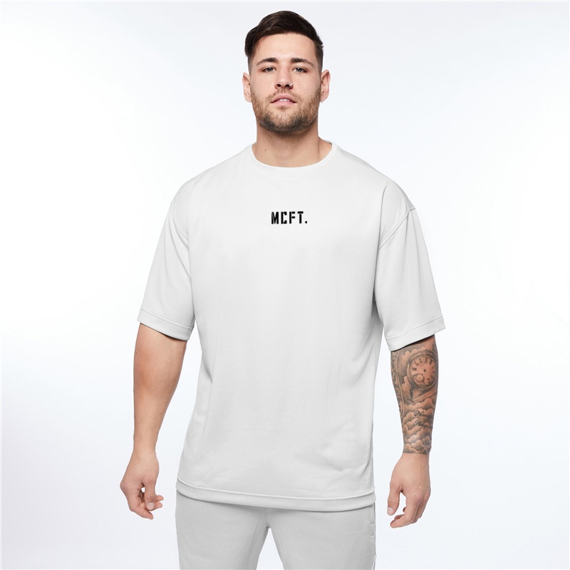 Áo Thun Tay Ngắn Cổ Tròn Dáng Rộng In Họa Tiết Đơn Giản Nhanh Khô Thời Trang Mùa Hè