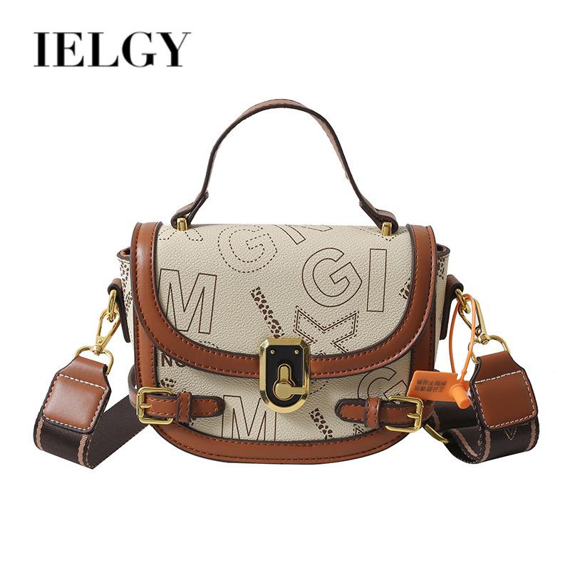 Túi Đeo Vai Hình Vuông Cỡ Nhỏ In Chữ Phối Màu Thời Trang Cao Cấp Cho Nữ