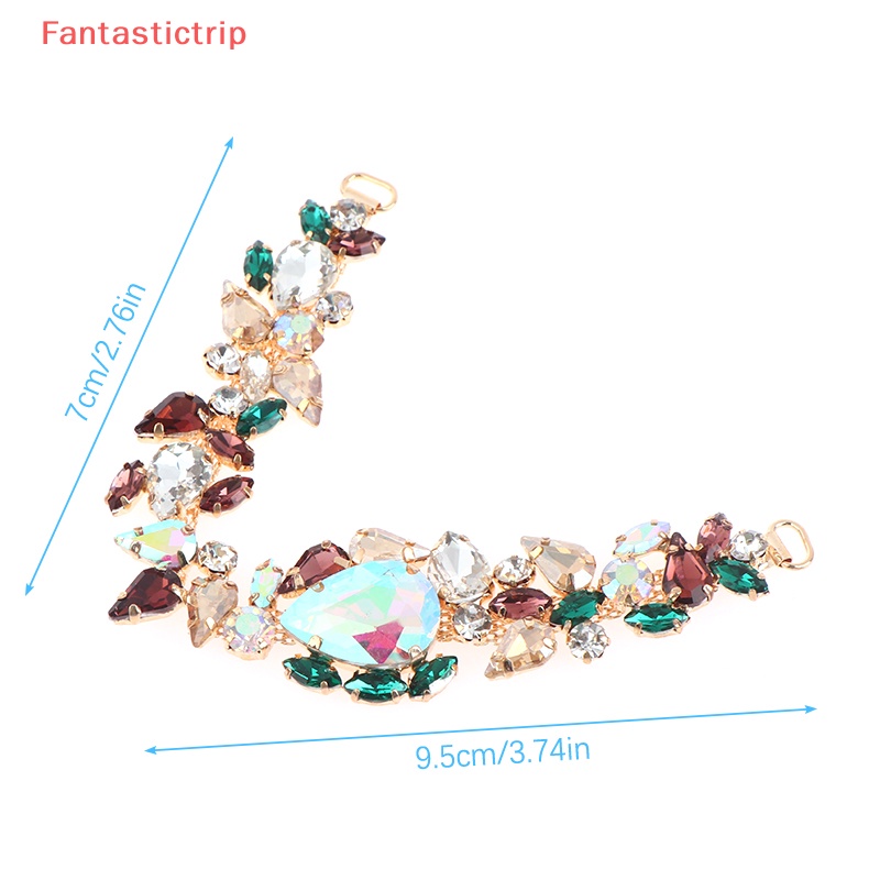 1 Chuỗi Dây Đeo Chân Đính Đá Pha Lê Kết Nối Bikini Trang Trí Quần Áo DIY Mới