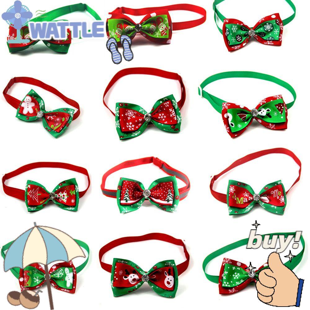 Cà Vạt Nơ Giáng Sinh Cho Thú Cưng Có Thể Điều Chỉnh Kích Thước