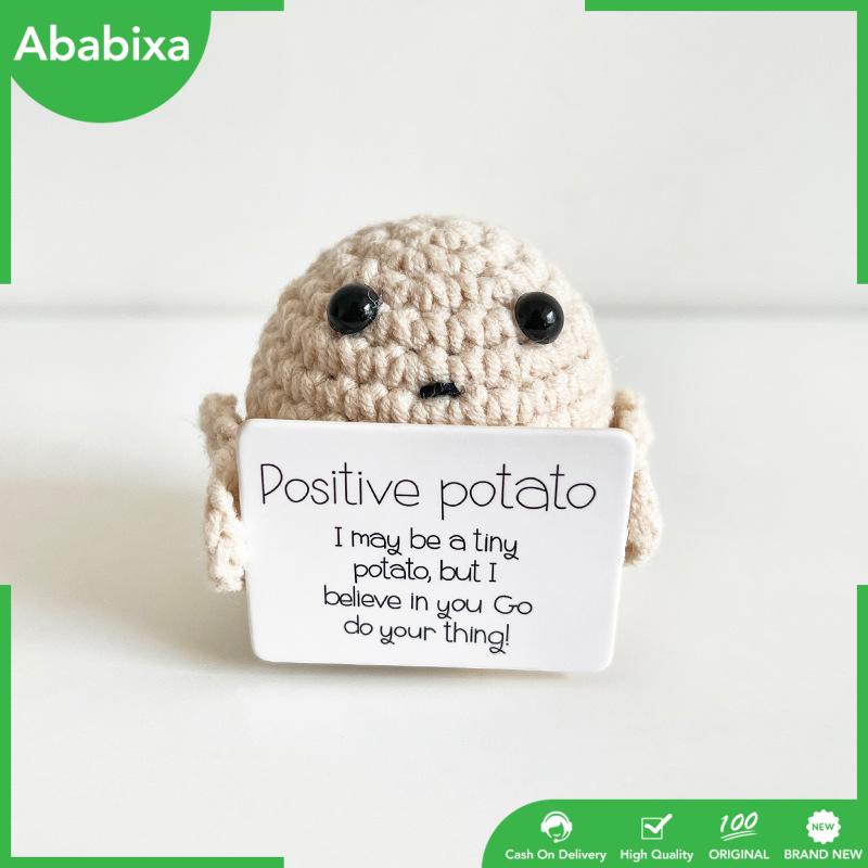 Búp Bê Đan Len Hình Khoai Tây Chiên [Ababixa] Dễ Thương Vui Nhộn Làm Quà Tặng Cho Xe Hơi / Văn Phòng / Bàn Làm Việc