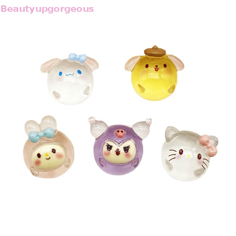 Bộ 2 Đồ trang trí Sanrio Mini Phát Sáng Dùng Trang Trí Tiểu Cảnh