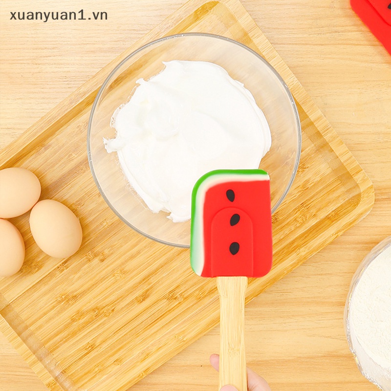 Muỗng Silicon Phết Kem Làm Bánh Linh Hoạt