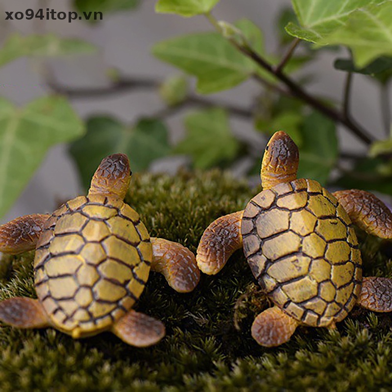 Mô Hình Rùa Biển Mini Bằng Nhựa Resin Trang Trí Bể Cá