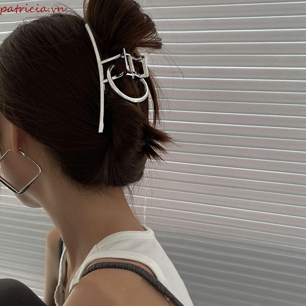 Kẹp Tóc Kim Loại Màu Sắc Tinh Khiết Phong Cách Hàn Quốc