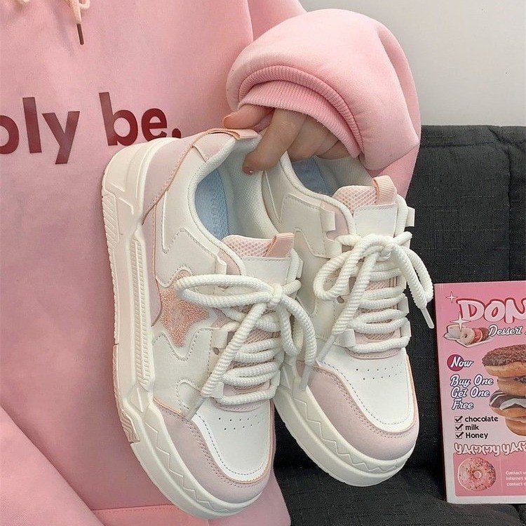 Giày Thể Thao Mũi Tròn Phong Cách Thời Trang Nhật Bản