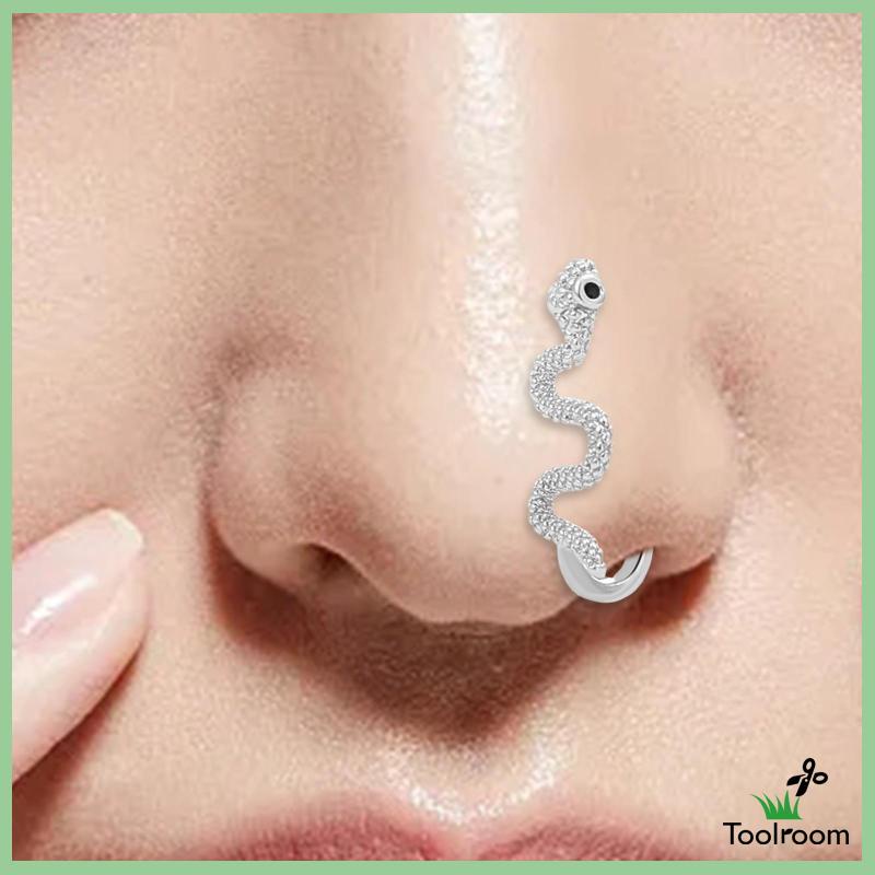 Khuyên Mũi Rắn Bằng Đồng Thời Trang Punk Cho Nữ