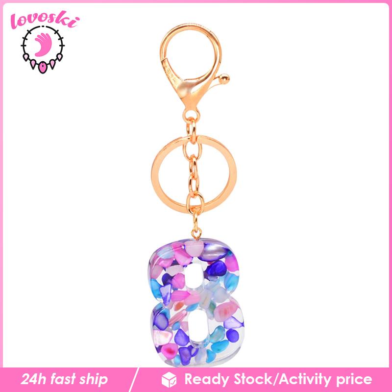 Móc Khóa Dây Treo Hình Số Dành Cho Nam Nữ Valentines