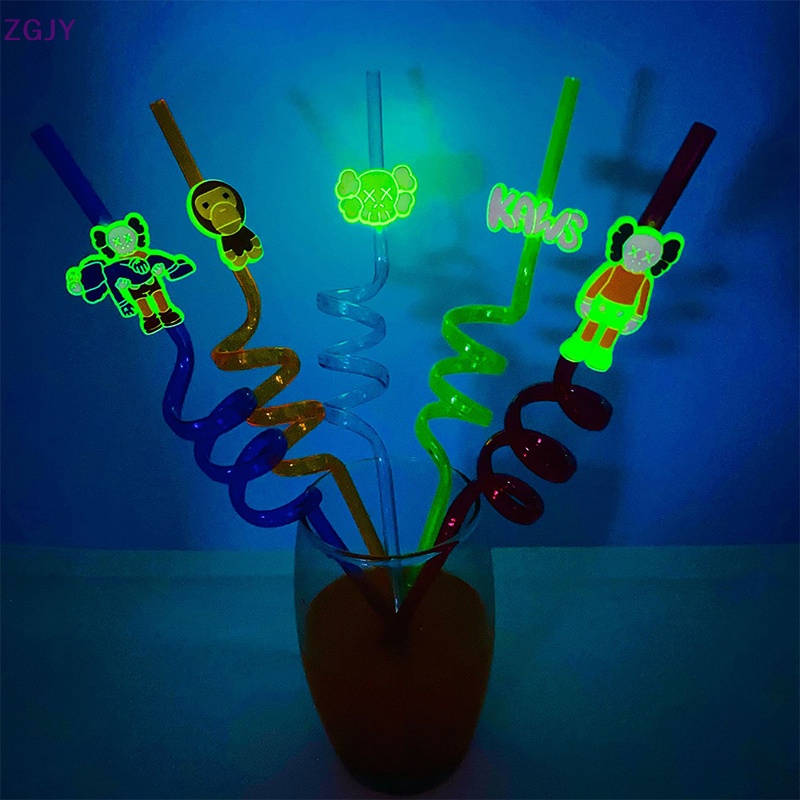 Miếng Dán Ống Hút Hình Ống Hút Sáng Tạo Trang Trí Tiệc Mới