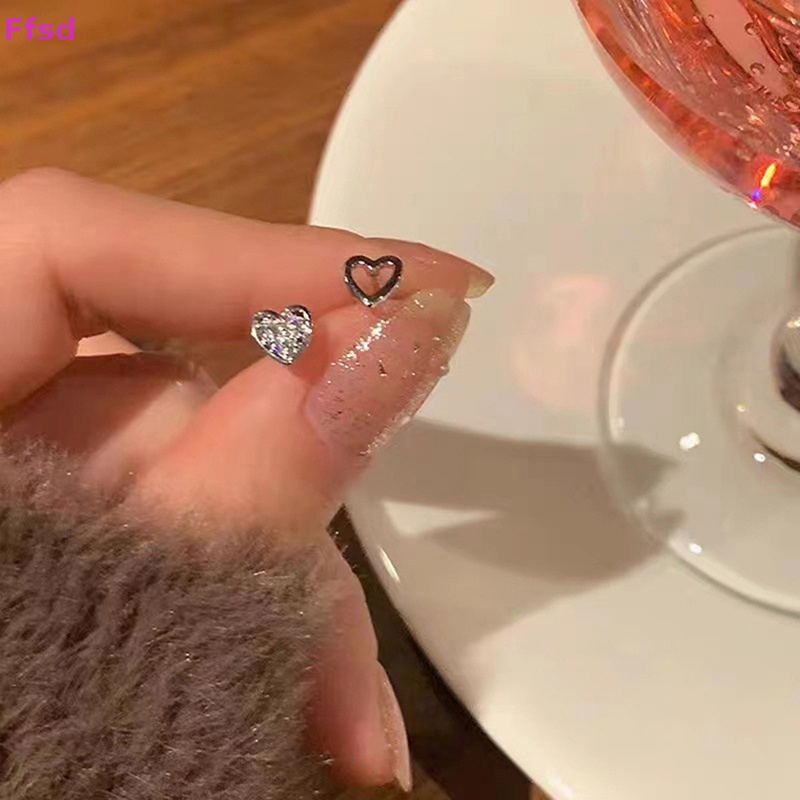 1 Đôi Khuyên Tai Hình Trái Tim Dạng Xoắn Ốc Dành Cho Nữ