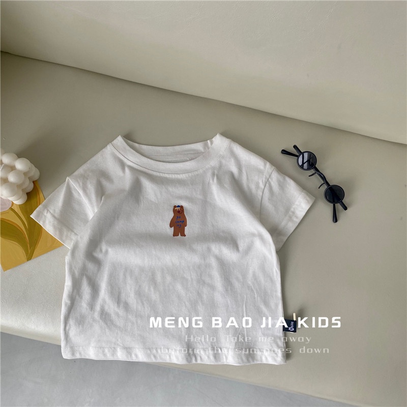 Áo thun ngắn tay cotton mùa hè cho bé