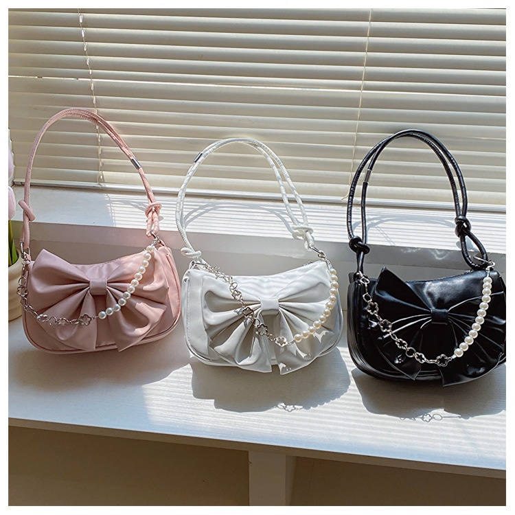 Túi Đeo Vai Kẹp Nách Nơ Thời Trang Mùa Hè 2023 Cho Nữ HZFTR0604