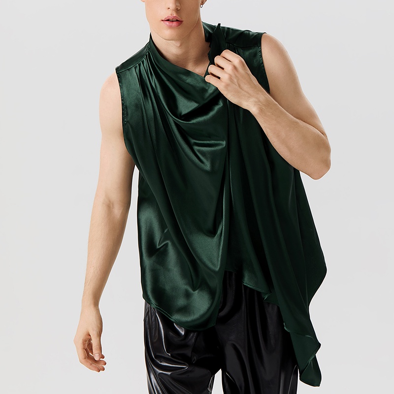 Áo Tank Top Vải Satin Thời Trang Cá Tính Cho Nam
