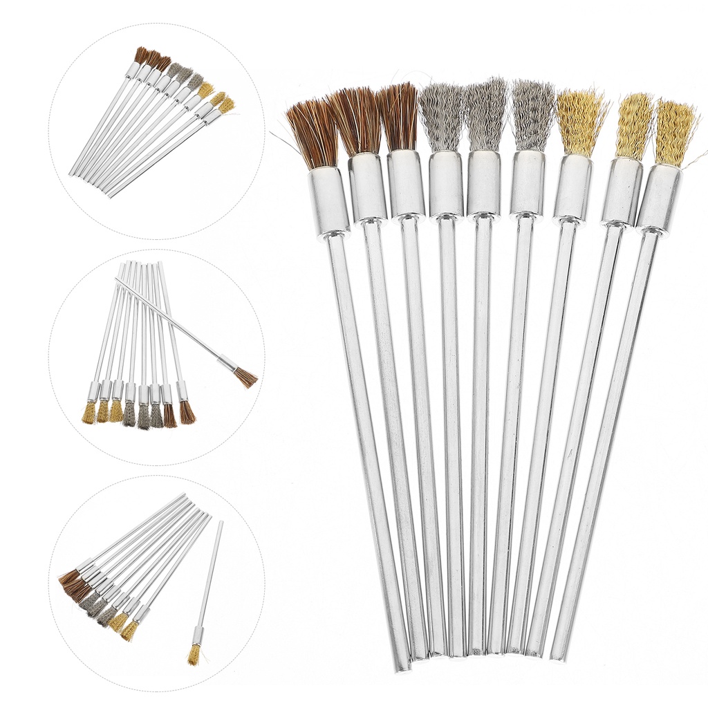 Bộ 9 Cọ Vệ Sinh Kim Loại Chuyên Dụng Chất Lượng