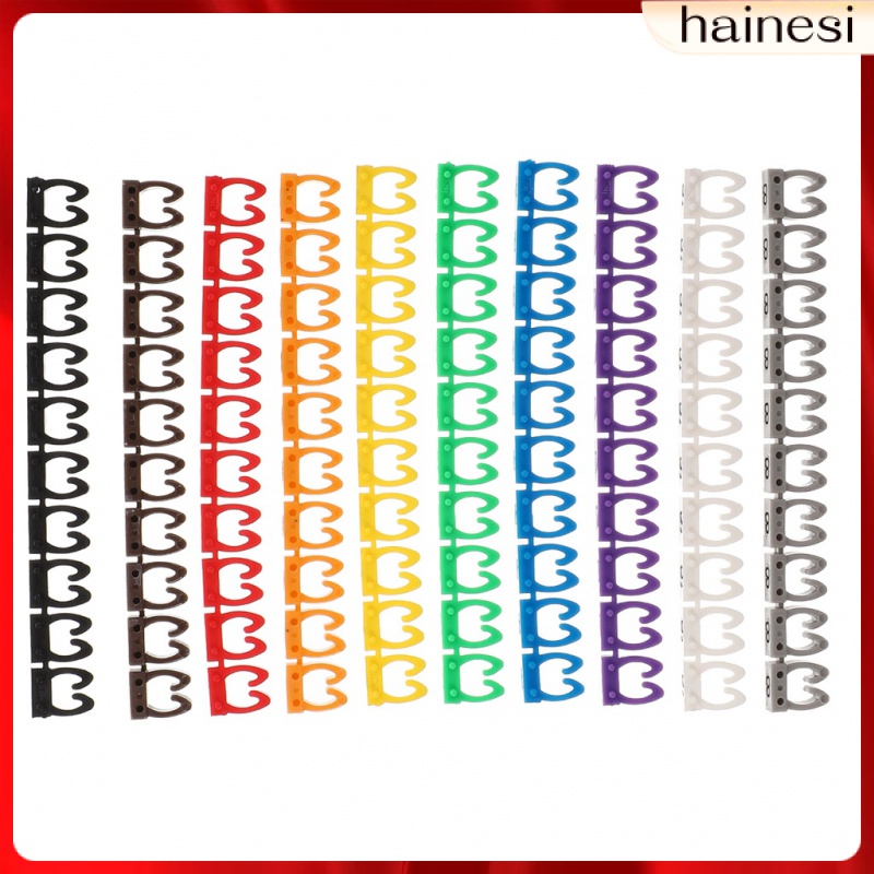 Set 100 Nhãn Đánh Dấu Dây Cáp Nhiều Màu Sắc Tiện Dụng