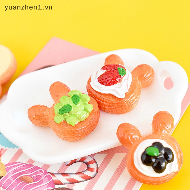 Mô Hình Bánh Trứng / Trái Cây / Bánh Mì Đồ Chơi DIY Cho Nhà Búp Bê