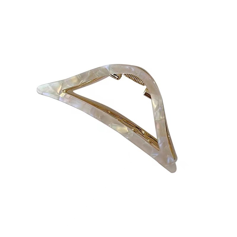 Kẹp Tóc Hình Tam Giác Cỡ Lớn Phong Cách Hàn Quốc Cho Nữ