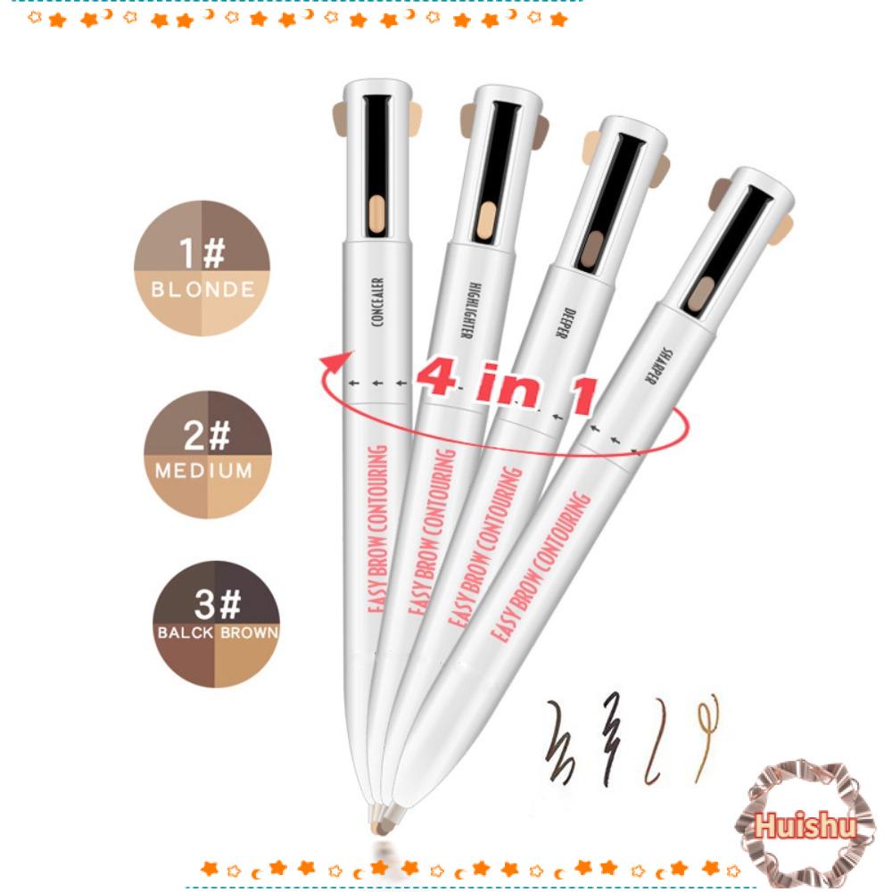 HS 1 Bút Kẻ Mắt 4 Trong 1 Chống Nước Chống Mồ Hôi Dễ Sử Dụng