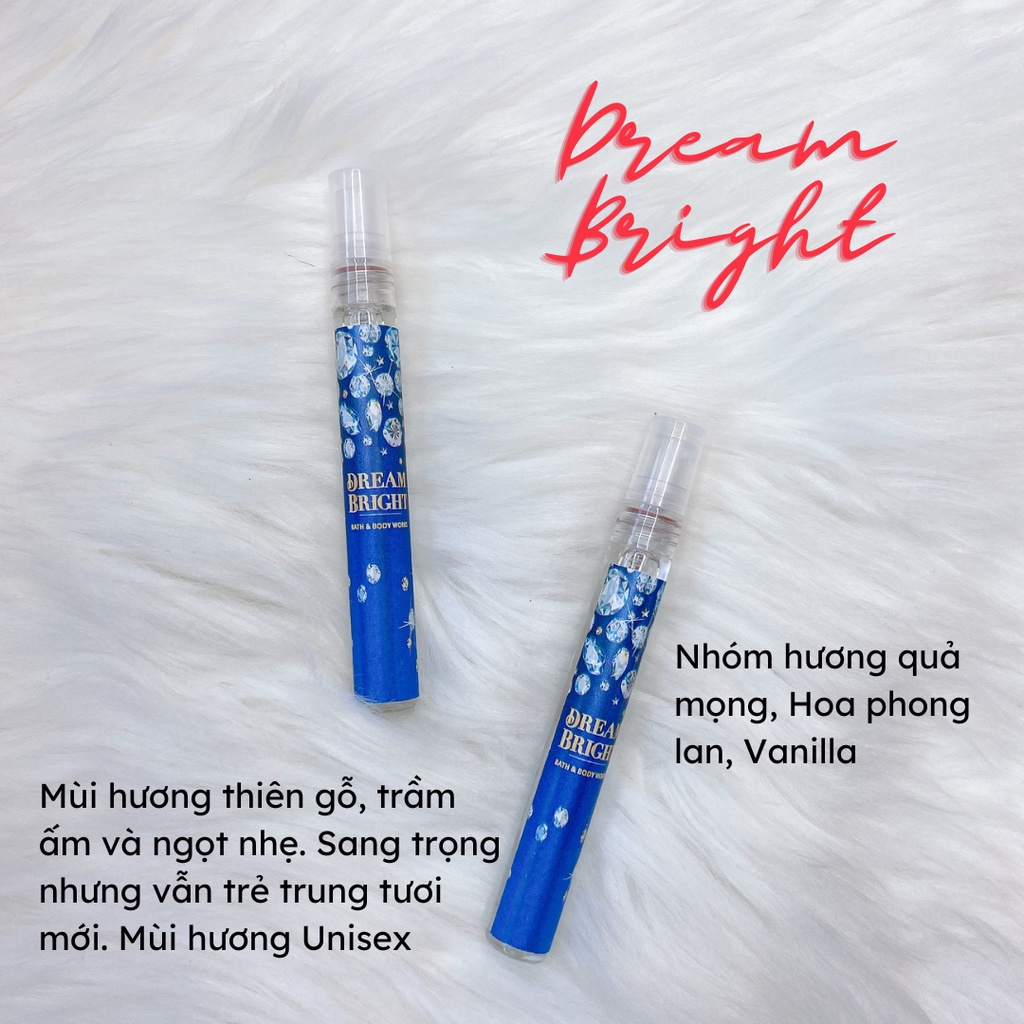 Body Mist Bath and Body Works 10ML Xịt Thơm Toàn Thân