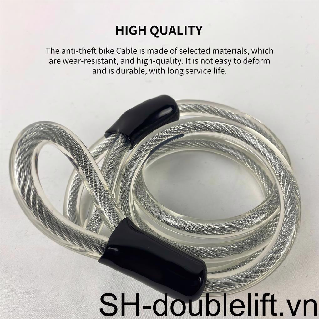 Khóa Dây Thép Bảo Vệ An Toàn Di Động Cho Xe Đạp Leo Núi / Xe Máy