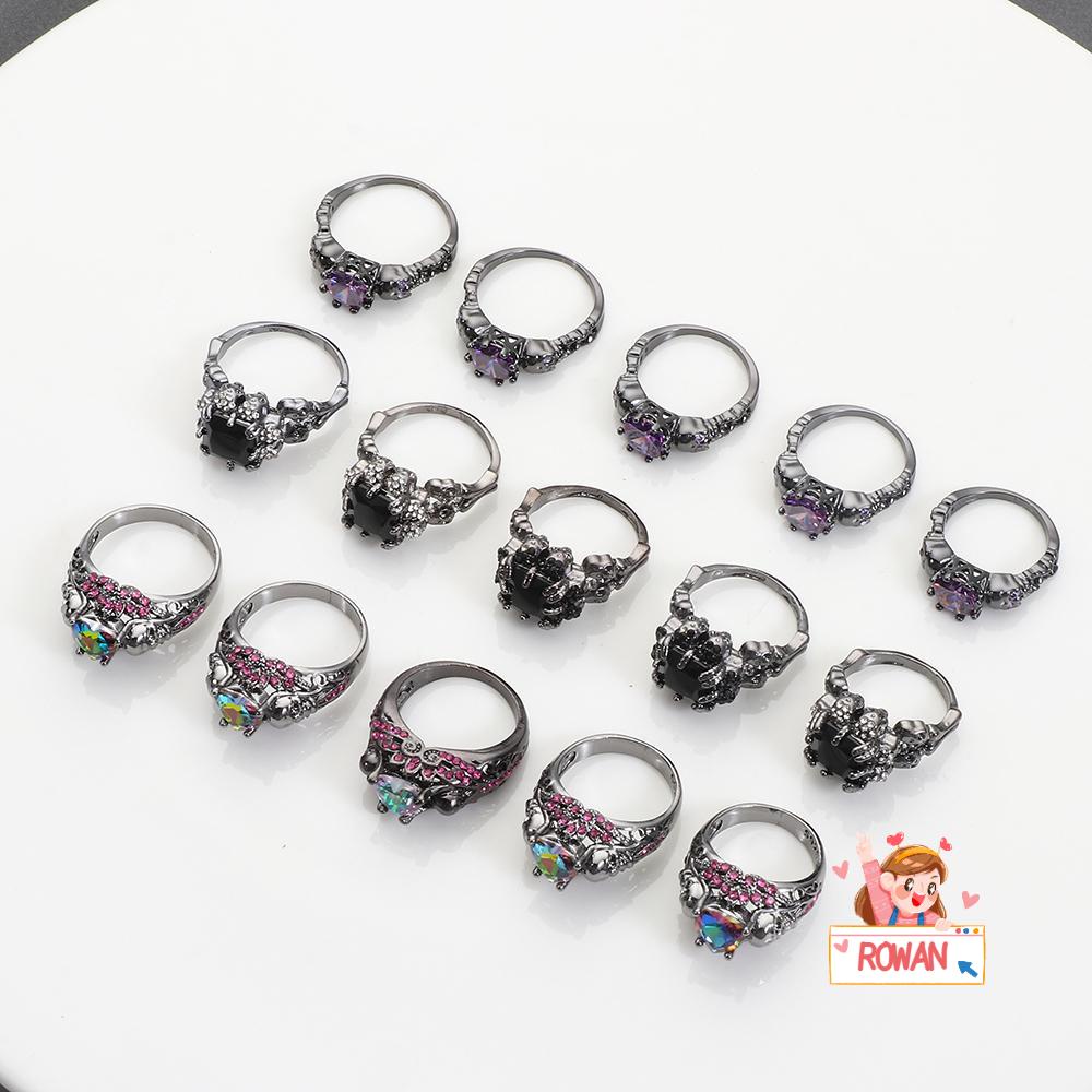 Nhẫn Hình Bộ Xương Phong Cách Halloween Thời Trang