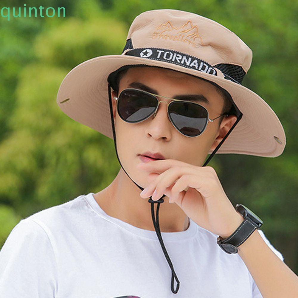 Mũ Rộng Vành Chống Nắng Thoáng Khí Có Thể Điều Chỉnh Kích Cỡ Dành Cho Nam Giới