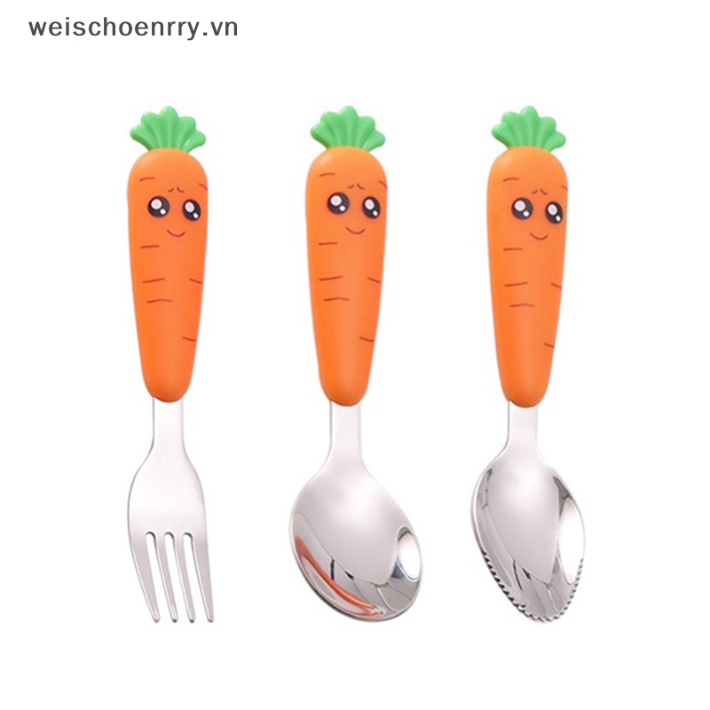 Muỗng Nĩa Họa Tiết Hoạt Hình Dễ Thương Cho Bé