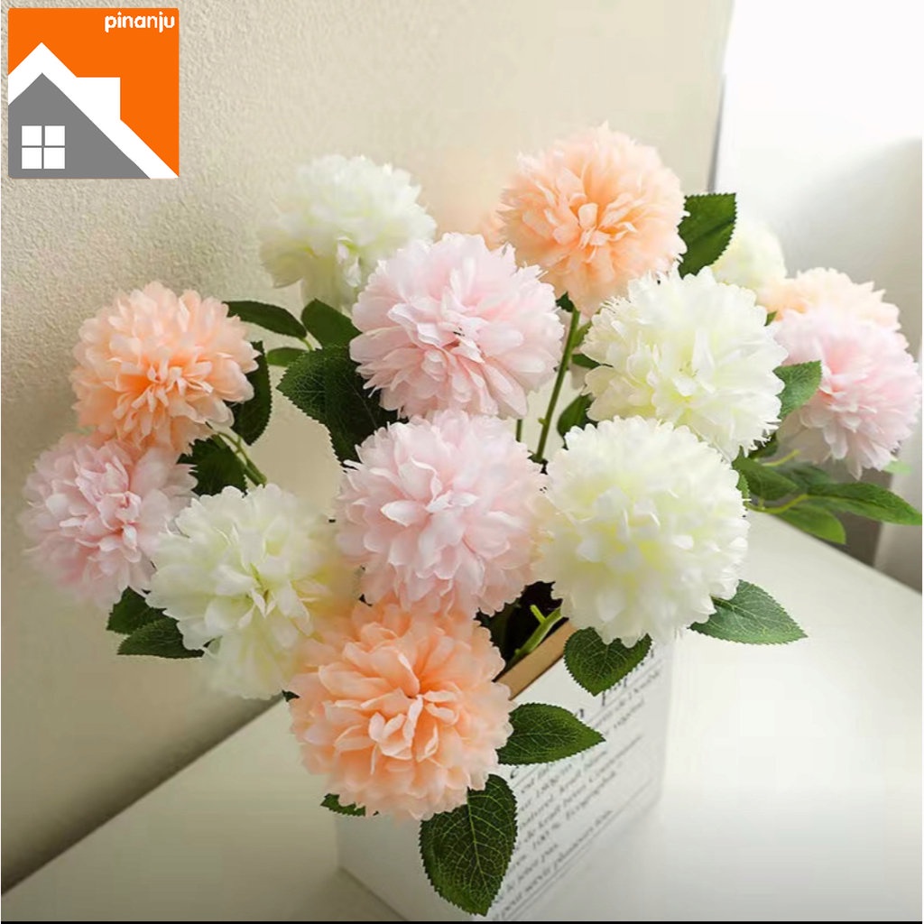 Hoa Bồ Công Anh Nhân Tạo Màu Trắng Hồng Sáng Tạo